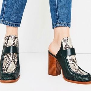 mules Zara snake skin